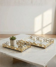 ZEYVE NEW MODEL 2-PIECE RECTANGULAR TRAY 20*30-26*36cm